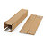 Tube carton carré brun à fermeture adhésive - Best Price - 2