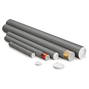 Tube carton rond gris RAJATUBE 40x500 mm