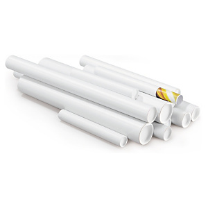 Tube rond d'expédition en carton blanc RAJA Tube rond d'expédition en carton blanc RAJA