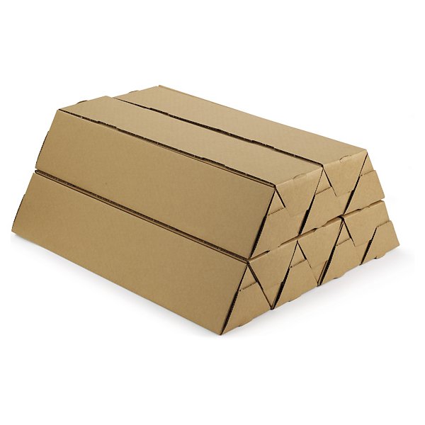 Tubo de envío triangular Triopac marrón diámetro 60mm largo 640mm RAJA® - 7