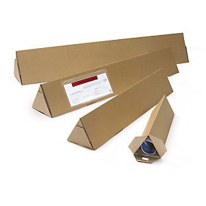 Tubo triangular de cartón 430 mm