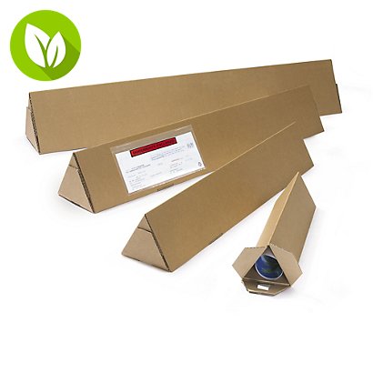 Tubo triangular de cartón 430 mm - 1