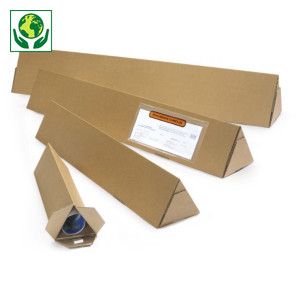 Tubo triangular con cierre adhesivo Tubo triangular con cierre adhesivo