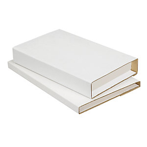 Étui carton blanc avec fermeture adhésive RAJA 33x25 cm