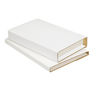 Étui carton blanc avec fermeture adhésive RAJA 33x25 cm