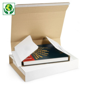 Étui postal carton blanc avec fermeture adhésive RAJA Étui postal carton blanc avec fermeture adhésive RAJA