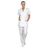 Tunique femme pour milieu hospitalier, manches courtes, taille 56/58 Tunique femme pour milieu hospitalier, manches courtes, taille 56/58
