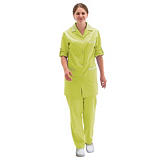 Tunique femme vert anis à manches réglables, taille 56/58 Tunique femme vert anis à manches réglables, taille 56/58