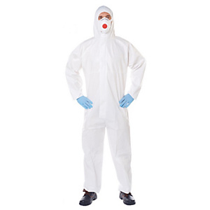 Tuta di protezione monouso, Tipo 5B/6B, 65 g, Classe III, Bianco, Taglia L Tuta di protezione monouso, Tipo 5B/6B, 65 g, Classe III, Bianco, Taglia L