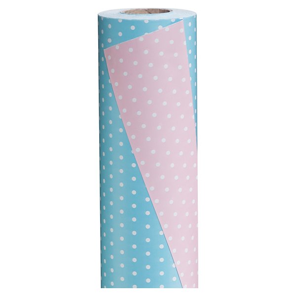 Tweezijdig papier blauw/roze - 2