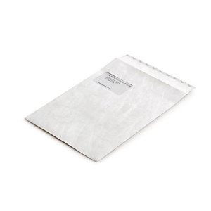 TYVEK Enveloppe pour catalogue, papier Tyvek®, Tyvek, format C4, 324 mm x 229 mm, fermeture autocollante, blanc (lot de 20)