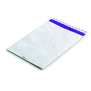 Tyvek® Enveloppe papier Tyvek DuPont format C4 324 x 229 mm 55 g/m² bande auto-adhésive blanc