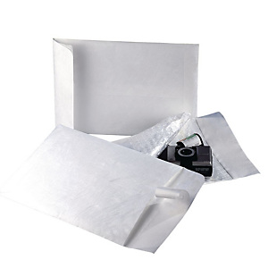 Tyvek® Pochette matelassée à coussins à air indéchirable B4 250 x 353 mm, 54 g/m2 - paquet 50 unités Tyvek® Pochette matelassée à coussins à air indéchirable B4 250 x 353 mm, 54 g/m2 - paquet 50 unités