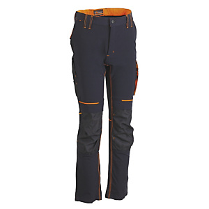 U-Power Pantalon de travail - Bleu et orange - Taille L
