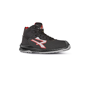 U-POWER Scarpa da lavoro antinfortunistica alta STOCCOLMA S3 SRC CI ESD, Taglia 45, Nero/Rosso (paio) U-POWER Scarpa da lavoro antinfortunistica alta STOCCOLMA S3 SRC CI ESD, Taglia 45, Nero/Rosso (paio)