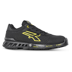 U-POWER Scarpa da lavoro antinfortunistica bassa MATT S3 SRC, Taglia 46, Nero/Giallo (paio)