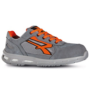 U-POWER Scarpa da lavoro antinfortunistica bassa ULTRA S1P SRC ESD, Taglia 37, Grigio/Arancio (paio)