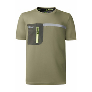 U-POWER T-shirt Christal, Taglia XL, Burnt Olive