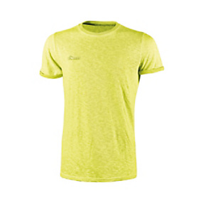 U-POWER T-shirt Fluo, Taglia 2XL, Yellow Fluo (confezione 3 pezzi)