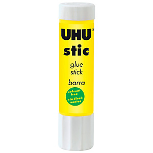 Uhu Colla in stick, Senza solvente, Lavabile, 21 g