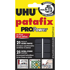 Uhu Patafix PROPower - Pastilles adhésives repositionnables ultra-fortes, intérieur et extérieur, an