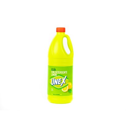 UNEX Lejía con Detergente Limón, 2L