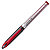 Uni-Ball Air Bolígrafo de punta de bola, punta fina, cuerpo plateado, tinta roja - 2