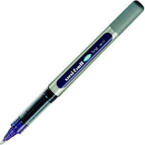 Uni-Ball Eye Fine UB-157 Bolígrafo de punta de bola, punta fina 0,7 mm, cuerpo plateado de polipropileno, tinta violeta