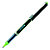 Uni-Ball Eye Fine UB-157 Bolígrafo de punta de bola, punta fina, cuerpo plateado de polipropileno, tinta verde claro - 1