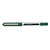 Uni-Ball Eye Micro UB-150 Bolígrafo de punta de bola, micropunta, cuerpo plateado de polipropileno, tinta verde - 1