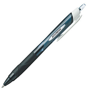 Uni-Ball Jetstream™ Sport Bolígrafo retráctil de tinta de gel, punta mediana de 1 mm, cuerpo negro con grip, tinta negra