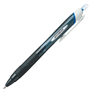 Uni-Ball Jetstream™ Sport Bolígrafo retráctil de tinta de gel, punta mediana de 1 mm, cuerpo negro con grip, tinta azul Uni-Ball Jetstream™ Sport Bolígrafo retráctil de tinta de gel, punta mediana de 1 mm, cuerpo negro con grip, tinta azul