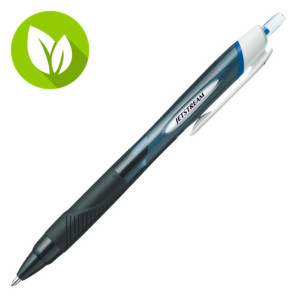 Uni-Ball Jetstream™ Sport SXN150 Bolígrafo retráctil de tinta de gel, punta mediana de 1 mm, cuerpo negro con grip, tinta azul