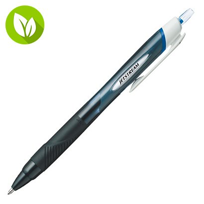 Uni-Ball Jetstream™ Sport SXN150 Bolígrafo retráctil de tinta de gel, punta mediana de 1 mm, cuerpo negro con grip, tinta azul