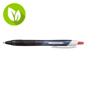 Uni-Ball Jetstream™ SXN-150E Bolígrafo retráctil de tinta de gel, punta mediana de 1 mm, cuerpo negro con grip, plástico reciclado, tinta rojo Uni-Ball Jetstream™ SXN-150E Bolígrafo retráctil de tinta de gel, punta mediana de 1 mm, cuerpo negro con grip, plástico reciclado, tinta rojo
