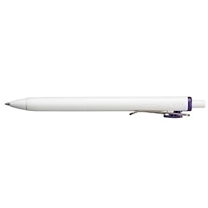Uni-Ball One UMN-S 0,7 Bolígrafo retráctil de tinta de gel, punta mediana de 0,7 mm, cuerpo blanco con grip, tinta azul real Uni-Ball One UMN-S 0,7 Bolígrafo retráctil de tinta de gel, punta mediana de 0,7 mm, cuerpo blanco con grip, tinta azul real