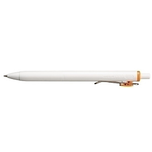 Uni-Ball One UMN-S 0,7 Bolígrafo retráctil de tinta de gel, punta mediana de 0,7 mm, cuerpo blanco con grip, tinta naranja mandarina Uni-Ball One UMN-S 0,7 Bolígrafo retráctil de tinta de gel, punta mediana de 0,7 mm, cuerpo blanco con grip, tinta naranja mandarina