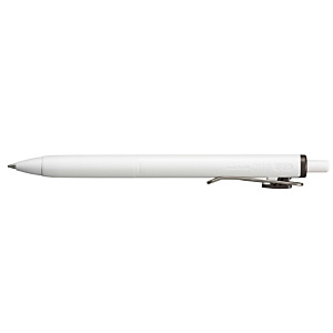 Uni-Ball One UMN-S 0,7 Bolígrafo retráctil de tinta de gel, punta mediana de 0,7 mm, cuerpo blanco con grip, tinta negro marrón Uni-Ball One UMN-S 0,7 Bolígrafo retráctil de tinta de gel, punta mediana de 0,7 mm, cuerpo blanco con grip, tinta negro marrón