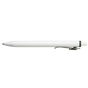 Uni-Ball One UMN-S 0,7 Bolígrafo retráctil de tinta de gel, punta mediana de 0,7 mm, cuerpo blanco con grip, tinta negro verde Uni-Ball One UMN-S 0,7 Bolígrafo retráctil de tinta de gel, punta mediana de 0,7 mm, cuerpo blanco con grip, tinta negro verde