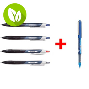 Uni-Ball Pack Ahorro 4 Bolígrafos Jetstream™ SXN-150E retráctil, plástico reciclado, tinta de gel + 1 Bolígrafo Uni-Ball Eye Micro UB-150 Ocean Care punta fina GRATIS Uni-Ball Pack Ahorro 4 Bolígrafos Jetstream™ SXN-150E retráctil, plástico reciclado, tinta de gel + 1 Bolígrafo Uni-Ball Eye Micro UB-150 Ocean Care punta fina GRATIS