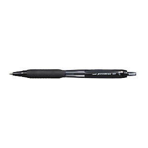 Uni-Ball Rollerball Jetstream™ SXN101 Bolígrafo retráctil de punta de bola, punta de 0,7 mm, cuerpo de plástico negro, tinta negra Uni-Ball Rollerball Jetstream™ SXN101 Bolígrafo retráctil de punta de bola, punta de 0,7 mm, cuerpo de plástico negro, tinta negra