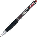Uni-Ball Signo 207 Bolígrafo retráctil de gel, punta mediana de 0,7 mm, cuerpo negro de policarbonato con grip, tinta roja Uni-Ball Signo 207 Bolígrafo retráctil de gel, punta mediana de 0,7 mm, cuerpo negro de policarbonato con grip, tinta roja