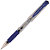 Uni-Ball Signo Broad Bolígrafo de gel, punta ancha de 1 mm, cuerpo transparente con grip, tinta azul - 1