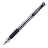 Uni-Ball Signo Gel Grip Bolígrafo de gel, punta media de 0,7 mm, cuerpo transparente con grip, tinta negra Uni-Ball Signo Gel Grip Bolígrafo de gel, punta media de 0,7 mm, cuerpo transparente con grip, tinta negra