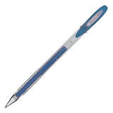 Uni-Ball Signo Sparkling Bolígrafo de gel, punta ancha de 1 mm, cuerpo transparente, tinta azul purpurina Uni-Ball Signo Sparkling Bolígrafo de gel, punta ancha de 1 mm, cuerpo transparente, tinta azul purpurina