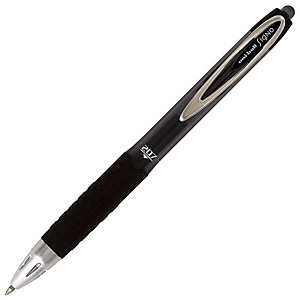 Uni-Ball Stylo à encre gel rétractable, Signo 207, pointe moyenne (0,7 mm), avec zone de préhension, corps en polycarbonate noir, encre noire Uni-Ball Stylo à encre gel rétractable, Signo 207, pointe moyenne (0,7 mm), avec zone de préhension, corps en polycarbonate noir, encre noire
