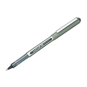 Uni-Ball Stylo roller, Eye UB-157, bille moyenne, corps en polypropylène argenté, encre noire Uni-Ball Stylo roller, Eye UB-157, bille moyenne, corps en polypropylène argenté, encre noire