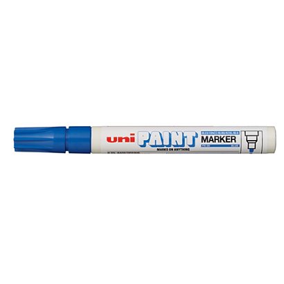 Uni-Ball UNI PAINT PX-20 Marcador permanente de pintura, punta ojival, 2,2 mm, Azul