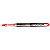 Uni-Ball Vision Elite Bolígrafo de punta de bola con tinta líquida, punta fina de 0,5 mm, cuerpo negro, tinta roja - 2