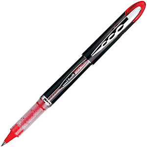 Uni-Ball Vision Elite Bolígrafo de punta de bola con tinta líquida, punta fina de 0,5 mm, cuerpo negro, tinta roja Uni-Ball Vision Elite Bolígrafo de punta de bola con tinta líquida, punta fina de 0,5 mm, cuerpo negro, tinta roja